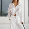 Women's Casual Solid Color Lounge Set by FitiqueFit