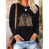 Women’s Long Sleeve Merry Christmas T-Shirt – Cute Christmas Tree Graphic Tee by FitiqueFit