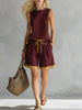 Solid Color Loose Casual Vest and Shorts Set by FitiqueFit