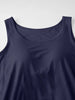 Classic Round Neck Wide Strap Mini Dress With Built-In Bra Comfortable Sleeveless Dress by Stevvex