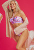 Pink Floral Printed Halter Neck High Waist Bikini by Wild and Free Boutique
