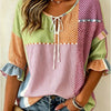 Women's Floral Print Three-Quarter Sleeve Shirt – Relaxed Retro by FitiqueFit