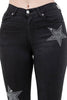 Black Denim Star Rhinestone Bell Bottom Jeans -32” Inseam by Neon Spur