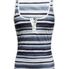 Women’s V‑Neck Striped Camisole Vest by FitiqueFit