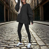 Women’s Solid Color 2-Piece Tracksuit — Crewneck Sweatshirt by FitiqueFit