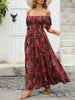 Women’s Paisley One‑Shoulder Maxi Dress by FitiqueFit