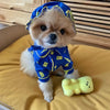 Korean Spring Cute Candy Bear Hat Pajama Set Dog Home Clothes Pure Cotton Pet Clothes by My Store
