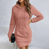Women's Fuzzy Hoodie Dress by FitiqueFit