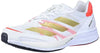 adidas Adizero Adios 6 Running Shoe - Womens FTW White/Gold Metallic/Solar Red 6.5 by EasyOptionXY