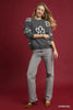 Umgee Round Neck Sweater Accents by FitiqueFit