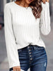 Textured Knit Long Sleeve T-Shirt by Simply Love