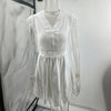 Women’s V‑Neck Short‑Sleeve Dress with Lace Trim by FitiqueFit