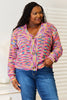 Angel Wings Woven Right V-Neck Long Sleeve Cardigan by Wild and Free Boutique