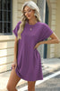 Short Sleeve Mini Dress with Pockets Casual & Stylish Everyday Wear by Stevvex