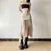 Women's Solid Color Slim-fit Street Fashion High Waist Irregular Skirt