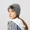 Women’s Pilot Wool Knit Hat – Winter Warm Knitted Aviator-Style Hat by FitiqueFit
