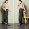 Corduroy Wide-Leg Pants with Lace-Up Detail | Street Style by FitiqueFit