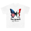 Mexico and USA Unity Fist T-Shirt – Mexican American Pride Graphic Tee for Men & Women by Dog Mom Hat