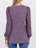 Lace Sleeve V-Neck T-Shirt by Simply Love
