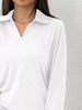 Casual Long Sleeve Polo T-Shirt by Simply Love