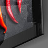 Peppers Glass Wall Art by Insigneart USA