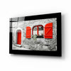 Red Entrance Glass Wall Art by Insigneart USA