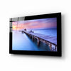 Sunset at the Pier Glass Wall Art by Insigneart USA