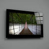 Forest Bridge Glass Wall Art by Insigneart USA