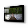 Forest Bridge Glass Wall Art by Insigneart USA