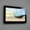 Boat on the Beach Glass Wall Art by Insigneart USA
