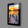 Sunset and the Birds Glass Wall Art by Insigneart USA