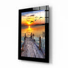 Sunset and the Birds Glass Wall Art by Insigneart USA