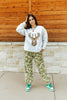 Deer Hunting Sequin Patch Sweatshirt by Wild Junkie