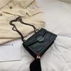 Delighted Black PU Leather Crossbody Chain Bags For Women And Girls Simple Fashionable Shoulder Small Handbags by Stevvex