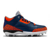 "Denver" Jordan 3 Mid TD Cleats by Stadium Custom Kicks
