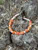 Desert Ember Beaded Shell Bracelet by Wild Junkie