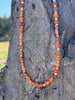 Desert Ember Beaded Shell Necklace by Wild Junkie