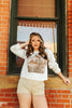 Cattle Tag Raw Hem Graphic Sweatshirt by Wild Junkie