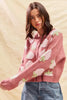 SO ME Strawberry Fruit All Over Button Sweater Cardigan by FitiqueFit