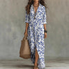Digital Print Lapel Midi Shirt Dress – 5 Colors, S–3XL by FitiqueFit