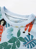 Children's Botanical Print Crew Neck Short Sleeve T-Shirt by Simply Love