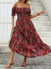 Women’s Paisley One‑Shoulder Maxi Dress by FitiqueFit