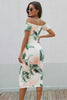 Charming Printed Off-Shoulder Midi Dress with Slit Classy & Feminine Look by Stevvex