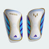 adidas Unisex-Adult Messi Club Shin Guards White/Lucid Blue/Gold Metallic Large by EasyOptionXY