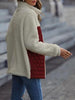 Unique Autumn Leopard Color Block Zip-Up Jacket Trendy Lightweight Jacket with Pockets Charming Winter Jacket by Stevvex