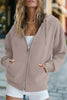 Women’s Zip Up Crop Sweatshirt – Fleece Lined Casual Hoodie by FitiqueFit