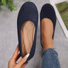 Women’s Low-Cut Round Toe Loafers – Slip-On Flat Casual Shoes by FitiqueFit