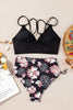 Black Ribbed Knit High Waist 2pcs Bikini Swimsuit by Wild and Free Boutique