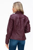 Women Warm Sleek Dual-Zipper Layered Jacket with Cozy Fuzzy Hood Urban Chic & Comfortable Jacket by Stevvex