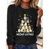 Women’s Long Sleeve Merry Christmas T-Shirt – Cute Christmas Tree Graphic Tee by FitiqueFit